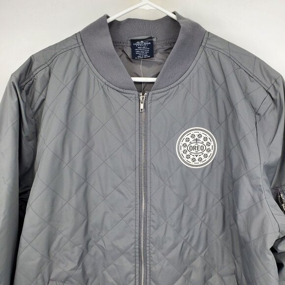 NWT Charles River Apparel Oreo Cookie Embroidered Promo Bomber Jacket Large - Picture 12 of 12